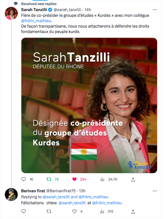 Sarah Tanzilli : Fière de co-présider le groupe d&rsquo;étude « kurde »
