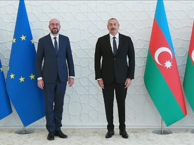 Charles Michel et Ilham Aliev : l&rsquo;UE soutiendra les négociations du traité de paix entre l’Arménie et l’Azerbaïdjan