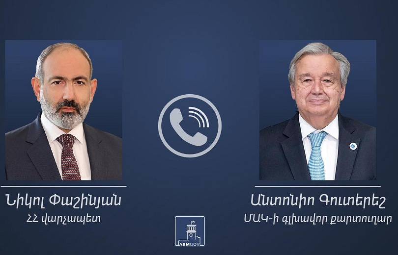Nikol Pachinian et António Guterres ont discuté de la question de l&rsquo;envoi d&rsquo;une mission d&rsquo;enquête de l&rsquo;ONU dans le Haut-Karabakh et le corridor de Latchine