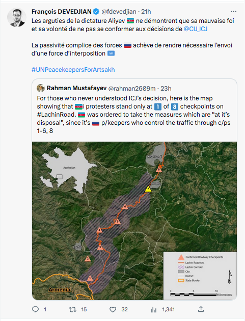 François Devedjian : la mauvaise foi d&rsquo;Aliev face à la CIJ
