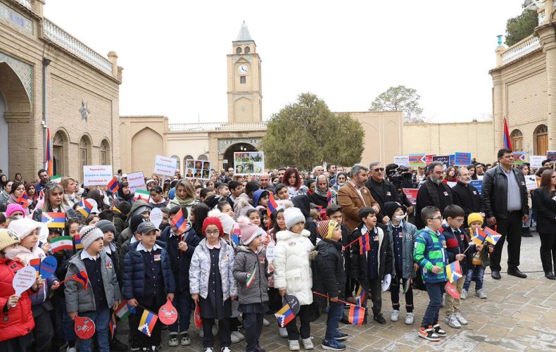 Rassemblement de soutien à l&rsquo;Artsakh à Ispahan (Iran) avec la participation des habitants de Nor Jugha et Shahinshahr