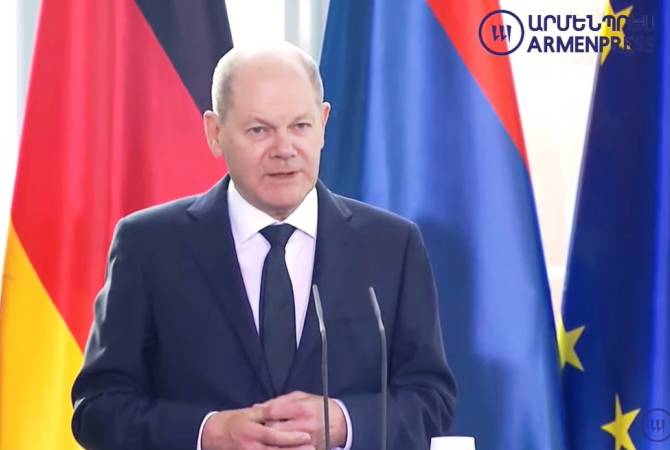 Olaf Scholz : Il est nécessaire de parvenir à une conclusion pacifique également du point de vue du droit à l&rsquo;autodétermination des citoyens du Haut-Karabakh