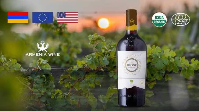 La société « Armenia Wine » a reçu le droit exclusif d&rsquo;exporter des vins biologiques aux États-Unis et dans les pays de l&rsquo;UE
