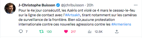 JC Buisson : Tirs azéris sur les caméras de surveillance aux frontières