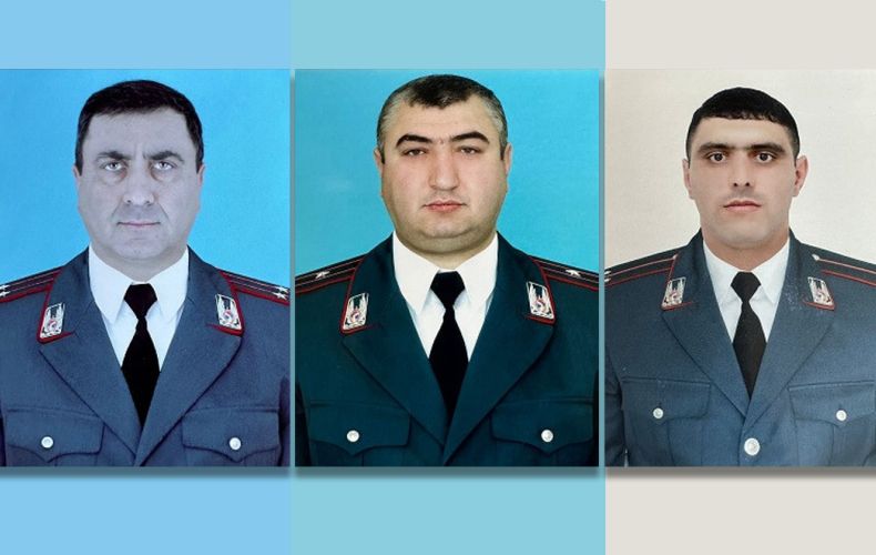 Qui étaient les 3 policiers Arméniens tués lors de l’attaque azérie ce matin près de Chouchi (Artsakh) ?