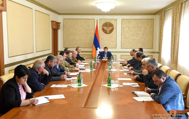 Arayik Harutyunyan au Conseil de sécurité de l’Artsakh : Nous avons rejeté l&rsquo;offre de l&rsquo;Azerbaïdjan.