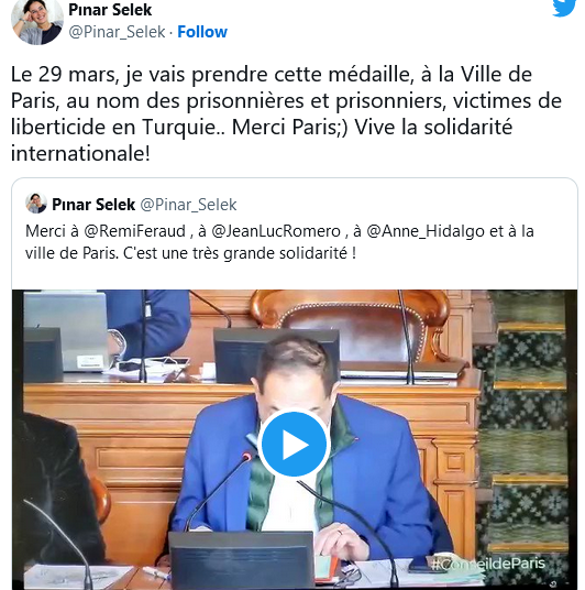 P. SELEK : Merci Paris