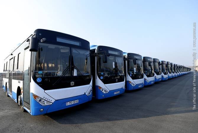150 nouveaux bus supplémentaires vont compléter la flotte de transport d&rsquo;Erevan