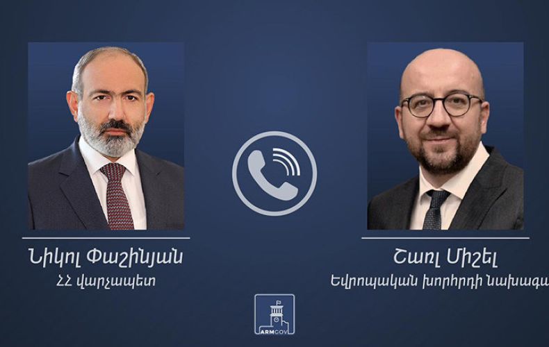 Nikol Pachinian a fait part à Charles Michel de son inquiétude face aux actions provocatrices de l&rsquo;Azerbaïdjan