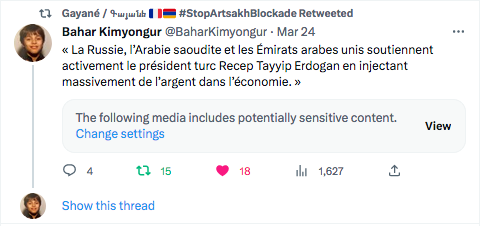 Bahar Kimyongur : les soutiens financiers d&rsquo;Erdogan