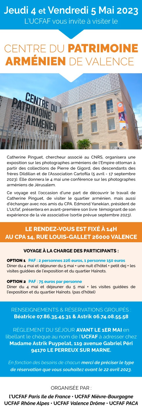 Sortie au centre du patrimoine arménien