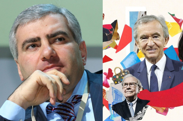 Dans la liste Forbes des milliardaires de la planète, Sergey Galitsky (Harutyunyan) avec 3,2 milliards de dollars est le premier arménien classé 905e et Samvel Karapetyan avec 2,7 milliards est 1 104e