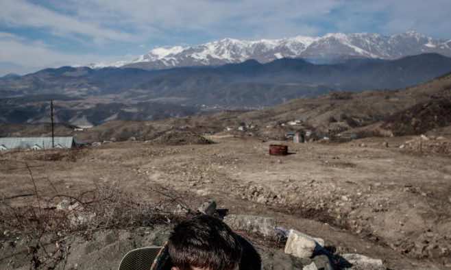 L&rsquo;Azerbaïdjan se déploie sur des dizaines de kilomètres