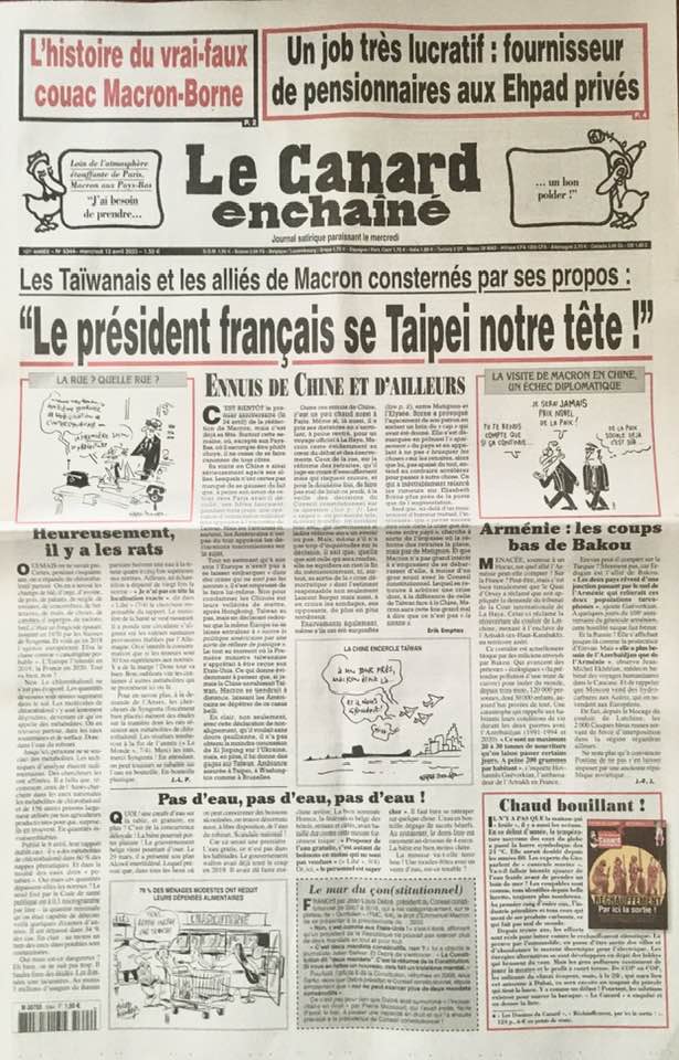 « Le Canard Enchaîné » de ce mercredi 12 avril : « Arménie : les coups bas de Bakou » en une de l’hebdomadaire