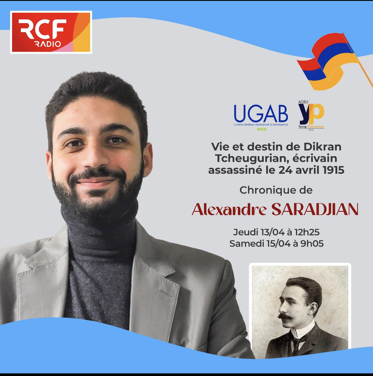 Les jeunes de l’UGAB Nice sur la radio RCF aujourd&rsquo;hui