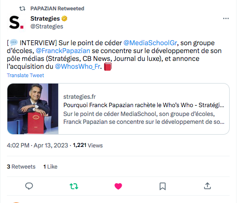 Franck Papazian : pourquoi racheter le Who&rsquo;s Who ?