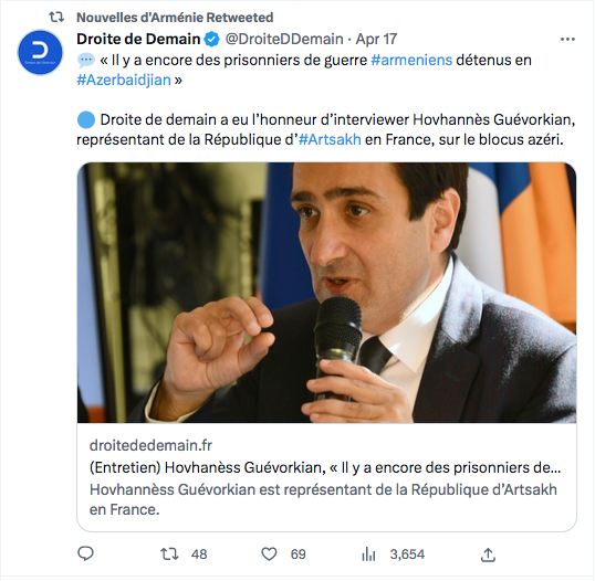 Droite de demain : Interview de Hovhannès Guévorkian