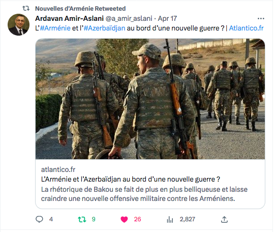 Ardavan Amir-Aslani : au bord d&rsquo;une nouvelle guerre ?