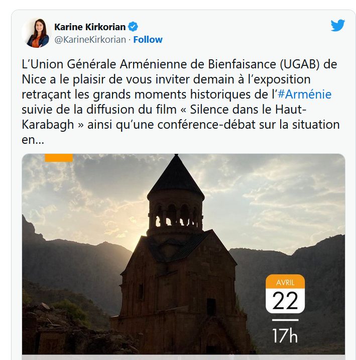 Karine Kirkorian : invitation de l&rsquo;UGAB
