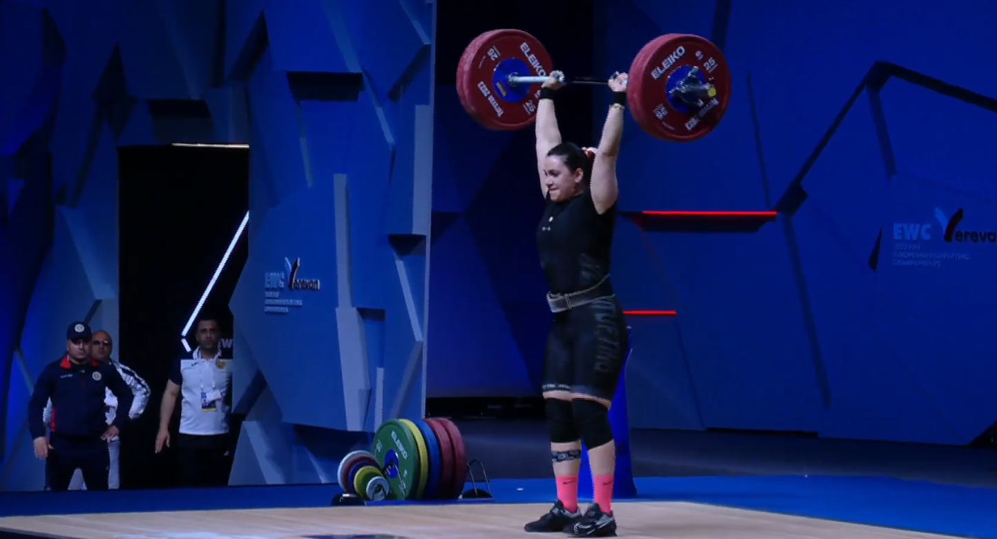 Hripsime Khurshudyan (Arménie), médaillé de bronze du Championnat d&rsquo;Europe d&rsquo;haltérophilie