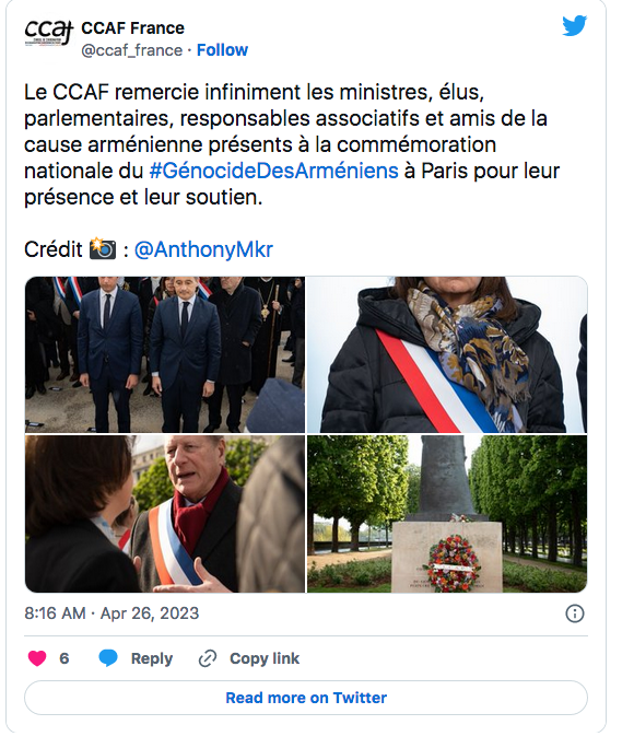 CCAF : merci aux ministres, élus, responsables associatifs et amis
