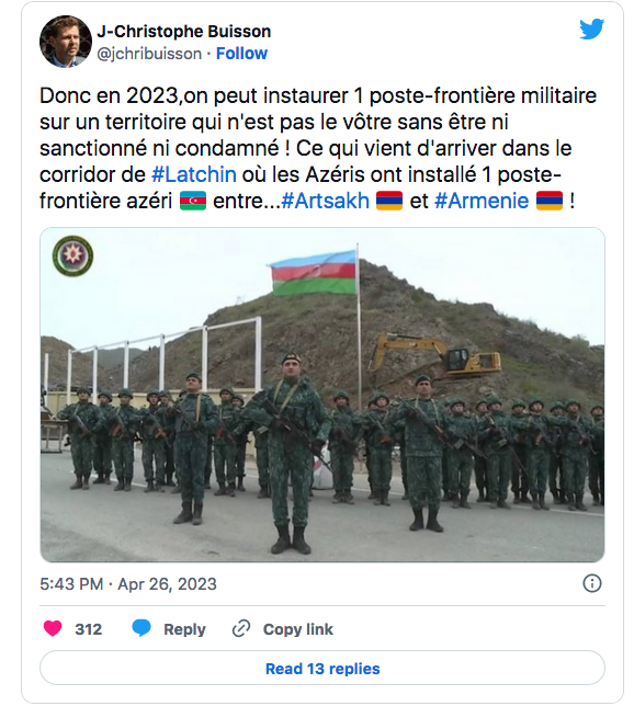 JC Buisson : le poste frontière illégal de l&rsquo;Azerbaïdjan