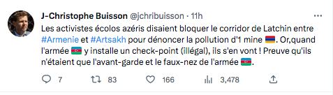 JC Buisson : la vraie nature des soi-disant écolo azéris