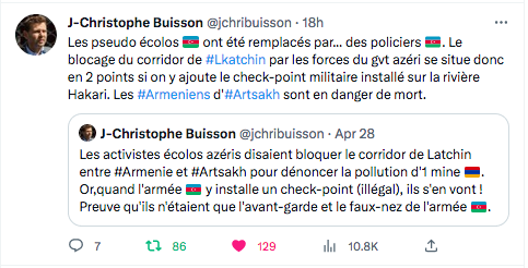 JC Buisson:  le corridor désormais bloqué en deux points