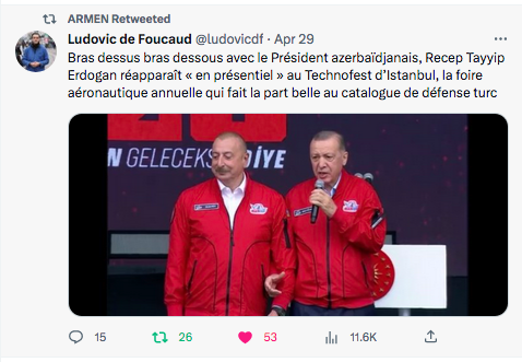 Ludovic de Foucaud : Aliev et Erdogan à la technofest d&rsquo;Istanbul