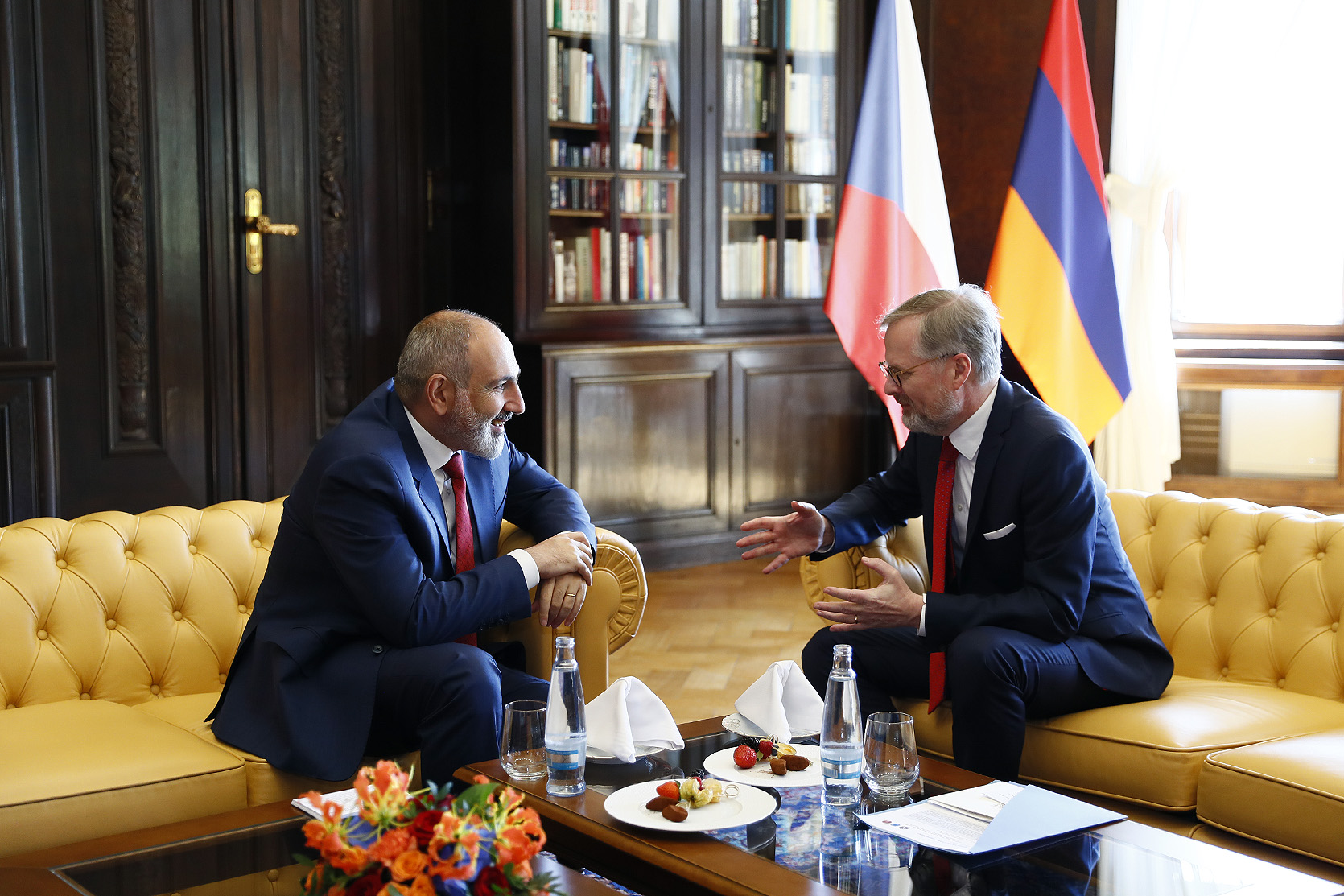 Réunion des Premiers ministres d&rsquo;Arménie et de la République tchèque à Prague