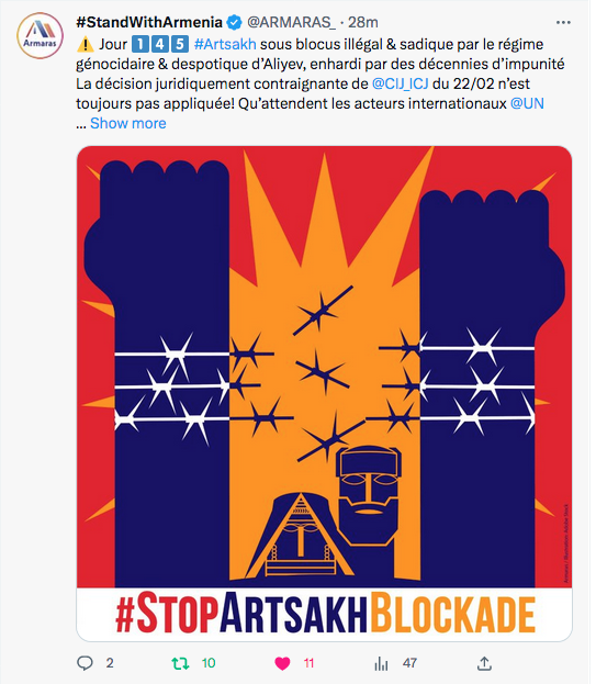Stand with Armenia : 145 jours de blocus