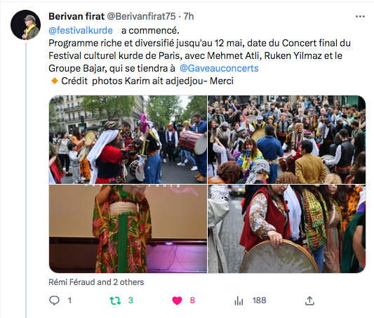 Berivan Firat : coup d&rsquo;envoi du festival kurde à Paris