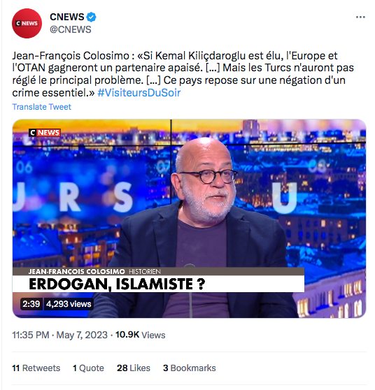 JF Colosimo : La Turquie repose sur la négation d&rsquo;un crime essentiel