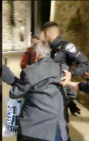 Exfiltration par la police israélienne du Père Bared
