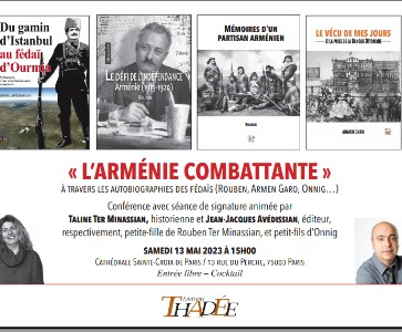 Conférence-débat : « ARMENIE COMBATTANTE »