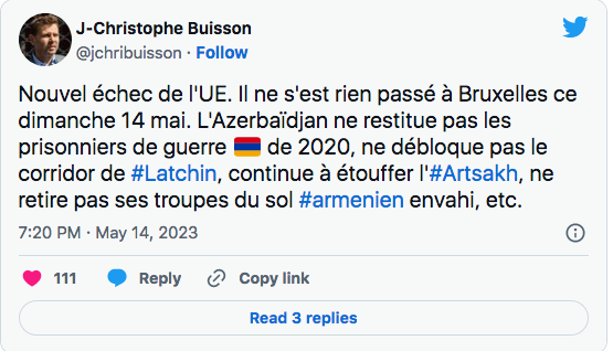 JC Buisson : nouvel échec de l&rsquo;UE dans les négociations