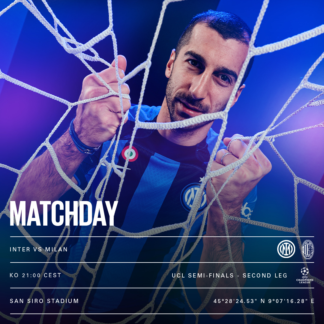 Henrikh Mkhitaryan entre l’Arménie dans l’histoire du football européen avec ce soir la demi-finale de la Ligue des Champions entre l’Inter Milan et l’AC Milan
