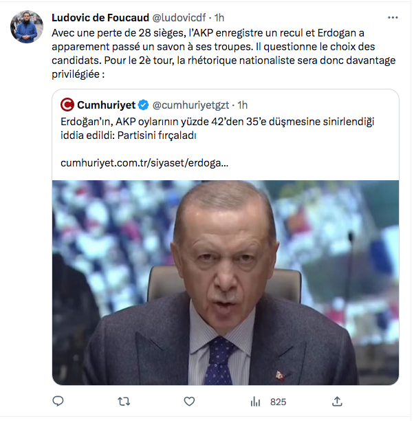 Ludovic de Foucaud : Erdogan va privilégier la rhétorique nationaliste