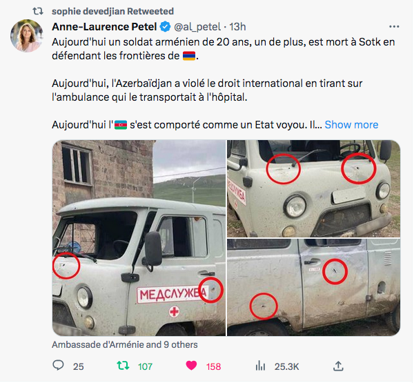Anne-Laurence Petel : L&rsquo;Azerbaïdjan s&rsquo;est comporté comme un Etat voyou