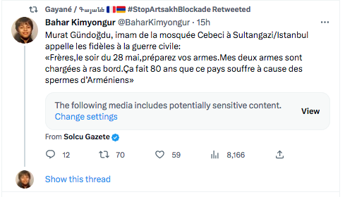 Bahar Kimyongur : l&rsquo;appel au massacre des Arméniens de l&rsquo;imam Murat Gündoğdu