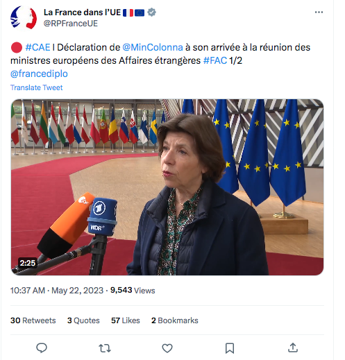 La France dans l&rsquo;UE : Colonna appelle l&rsquo;Azerbaïdjan à respecter le droit international