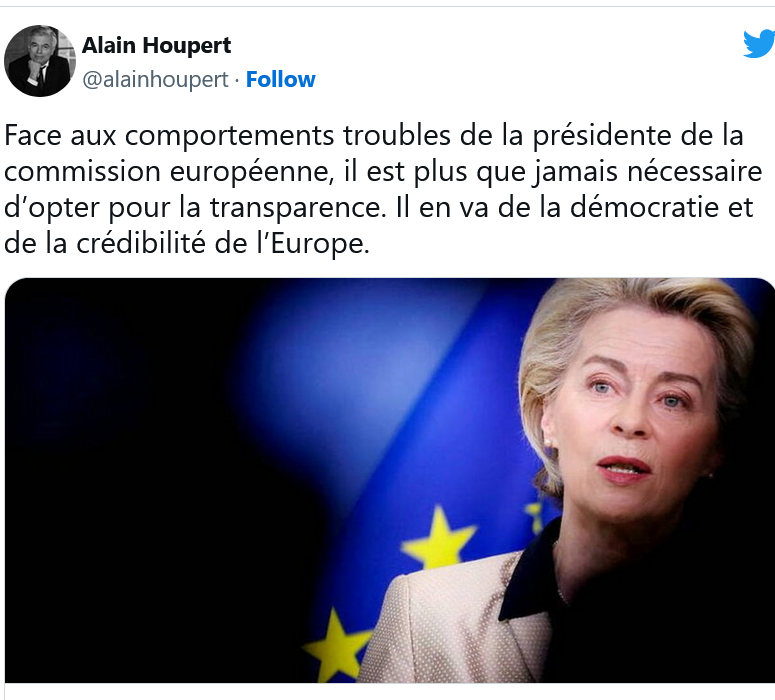 Alain Houpert : de la transparence Ursula von der Leyen