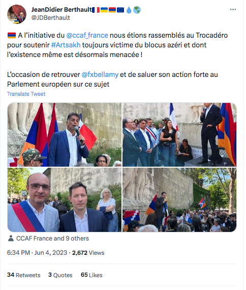 Jean-Didier Berthault : à la manifestation du CCAF