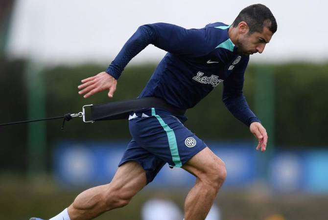 L’Arménien Henrikh Mkhitaryan s&rsquo;est entraîné dans le groupe général de « l&rsquo;Inter » Milan pour la finale de la Ligue des Champions de samedi