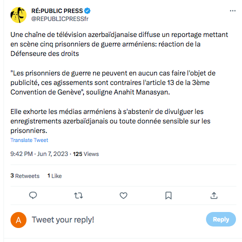 Re:public press : violation de la convention de Genève sur les prisonniers de guerre