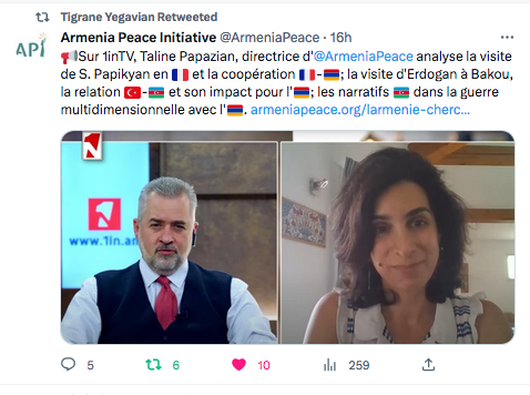 Armenia peace initiative : interview de Taline Papazian