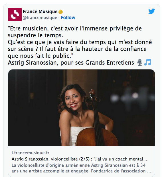 Astrig Siranossian sur France Culture