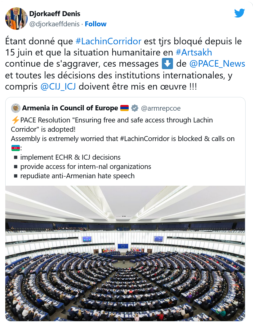 D. Djorkaeff  : Toutes les décisions internationales doivent être appliquées