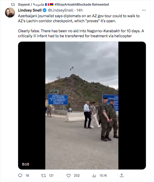 Lindsey Snell : propagande azerbaïdjanaise