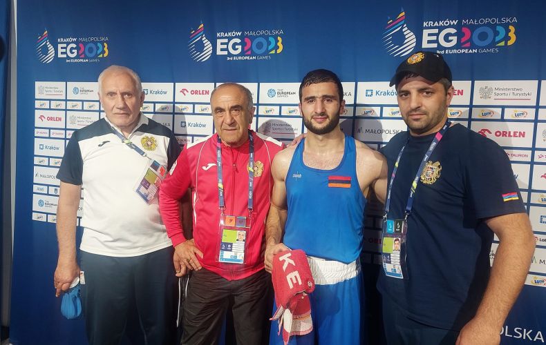 3 boxeurs de l&rsquo;équipe d’Arménie ont atteint les quarts de finale de boxe des 3e Jeux européens en Pologne